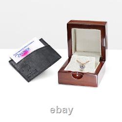 1.00 CT J SI2 Anniversary Heart Diamond Pendant Necklace 18K Rose Gold 04951215