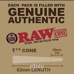 1 1/4 Classic RAW CONES Bulk Wholesale Box 1000 Cones FAST SHIPPING