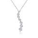 1/2ct Tw Journey Diamond Pendant Necklace For Women In Solid 10k White Gold