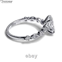 1.58 Carat Oval Diamond Engagement Ring White Gold Womens SI2 50728671