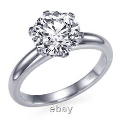 1.5 CT Diamond Anniversary Ring Solitaire 18K White Gold I1 54454004