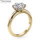 1.5 Ct Diamond Engagement Ring Solitaire 18k Yellow Gold I2 G 00554327