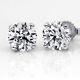 1 Ct Anniversary Diamond Stud Earrings D Si1 18k White Gold Solitaire 54434629