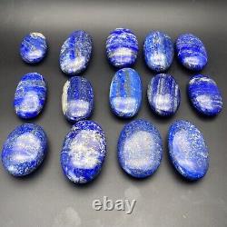 1-kg Lapis Lazuli Palm Stones Massager Natural Blue Healing Crystal wholesale