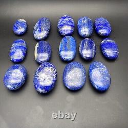 1-kg Lapis Lazuli Palm Stones Massager Natural Blue Healing Crystal wholesale