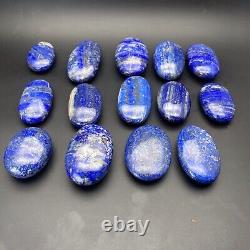 1-kg Lapis Lazuli Palm Stones Massager Natural Blue Healing Crystal wholesale