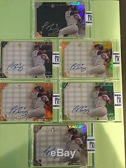2015 Topps Tribute Javier Baez RC Auto-Rainbow Collection 1/1 included