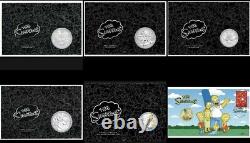2019-2022 The Simpsons 17 Coin Collection-18.5oz Of Silver + PNCRare Set
