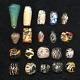 20 Large Genuine Ancient Roman Mosaic Gabri Glass Beads From Middle East