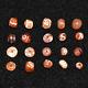 20 Round Ancient Central Asian Etched Carnelian Beads Over 2000 Years Old