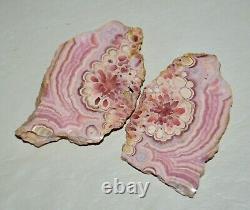 20 pcs lot PAIR Rhodochrosite Slabs from Argentina Bulk Wholesale 4.85 lbs