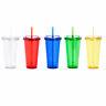 20 X Tumbler Cups With Lid & Straw, Blanks For Vinyl Labels, Bulk Wholesale Lot