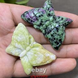 20pcs Wholesale Mixed Natural Butterfly Quartz Crystal Skull Carved Figurines 2