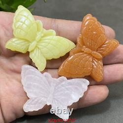 20pcs Wholesale Mixed Natural Butterfly Quartz Crystal Skull Carved Figurines 2