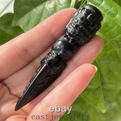 20x Wholesale natural obsidian quartz magic pestle crystal wand double point 3