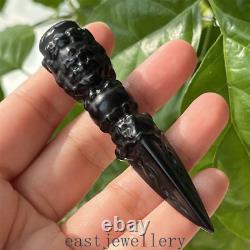 20x Wholesale natural obsidian quartz magic pestle crystal wand double point 3