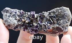 21PCS Natural wholesale Batch Purple FLUORITE Mineral Specimen/Inner Mongolia