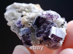 21PCS Natural wholesale Batch Purple FLUORITE Mineral Specimen/Inner Mongolia