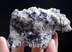 21PCS Natural wholesale Batch Purple FLUORITE Mineral Specimen/Inner Mongolia