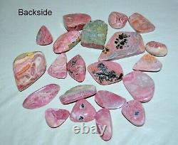 21 pcs LOT Gemmy Rhodochrosites chunks from Argentina Wholesale bulk deep red