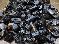22LB 10000g Black Tourmaline Crystal Specimen Rough Schorl Mineral / Wholesale