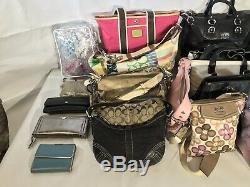 25PC Coach Collection Wholesale Purse Handbag Wallet LOT Rehab TLC Resale USED