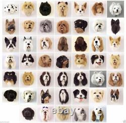 (25) Furry And Flat Dog Magnets! Wholesale-closeout Lot, Sell Or Collect