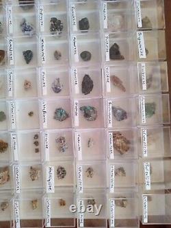 25 piece Bulk Wholesale Micromount Thumbnail Mineral Specimens