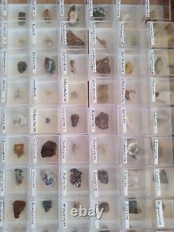 25 piece Bulk Wholesale Micromount Thumbnail Mineral Specimens