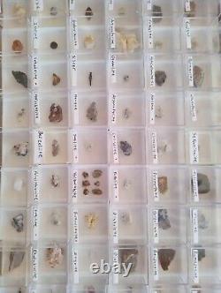 25 piece Bulk Wholesale Micromount Thumbnail Mineral Specimens