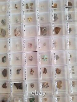 25 piece Bulk Wholesale Micromount Thumbnail Mineral Specimens