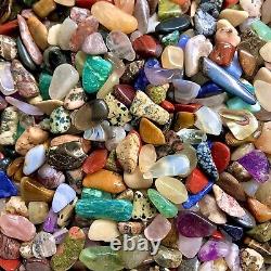 25lb TINY Mixed Tumbled Stone Chips Art & Craft Supplies BULK WHOLESALE