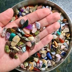 25lb TINY Mixed Tumbled Stone Chips Art & Craft Supplies BULK WHOLESALE