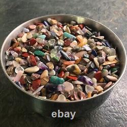 25lb TINY Mixed Tumbled Stone Chips Art & Craft Supplies BULK WHOLESALE