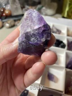 27 Piece Purple Hasties Quarry Fluorite Crystal Mineral Specimen Wholesale LOT