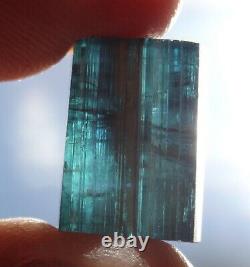 28CARATS WHOLE SALE OLD STOCK Tourmaline indicolite blue rough FACET/CARVING