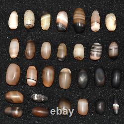 29 Ancient Tibetan Himalayan Agate Stone Dzi Beads in very Good Condition