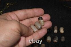 29 Ancient Tibetan Himalayan Agate Stone Dzi Beads in very Good Condition