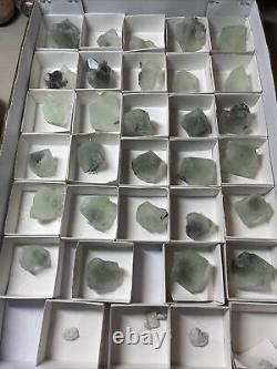 29 Piece Green Fluorite Xiang Hualing Mineral Specimen Wholesale lot Hunan Prov