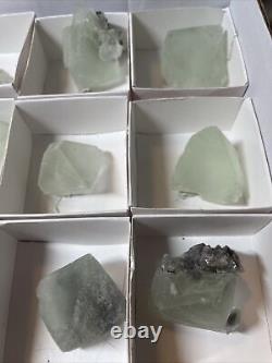 29 Piece Green Fluorite Xiang Hualing Mineral Specimen Wholesale lot Hunan Prov