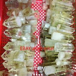 2.2LB Natural Quartz Citrine Crystal Obelisk Point Wand Energy Healing Wholesale