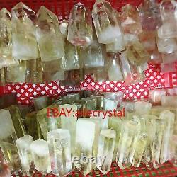 2.2LB Natural Quartz Citrine Crystal Obelisk Point Wand Energy Healing Wholesale