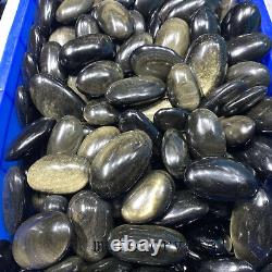 2.2LB Wholesale Natural Gold ObsidianPolished Crystal Quartz Healing