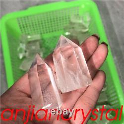 2.2LB Wholesale Natural clear quartz obelisk quartz crystal point wand tower 30X