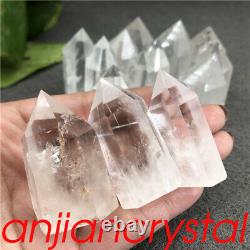 2.2LB Wholesale Natural clear quartz obelisk quartz crystal point wand tower 30X