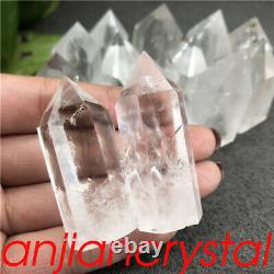 2.2LB Wholesale Natural clear quartz obelisk quartz crystal point wand tower 30X