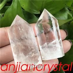 2.2LB Wholesale Natural clear quartz obelisk quartz crystal point wand tower 30X