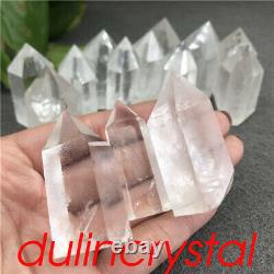 2.2LB Wholesale Natural clear quartz obelisk quartz crystal point wand tower 30X