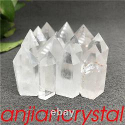 2.2LB Wholesale Natural clear quartz obelisk quartz crystal point wand tower 30X