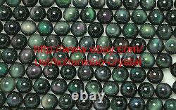 2.2lb Wholesale RAINBOW! NATURAL Cats Eye Obsidian QUARTZ CRYSTAL Sphere Ball